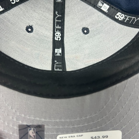 Oklahoma City Thunder New Era Navy/Royal 7 3/8 Official Team Color 2Tone 59FIFTY - Picture 10 of 14